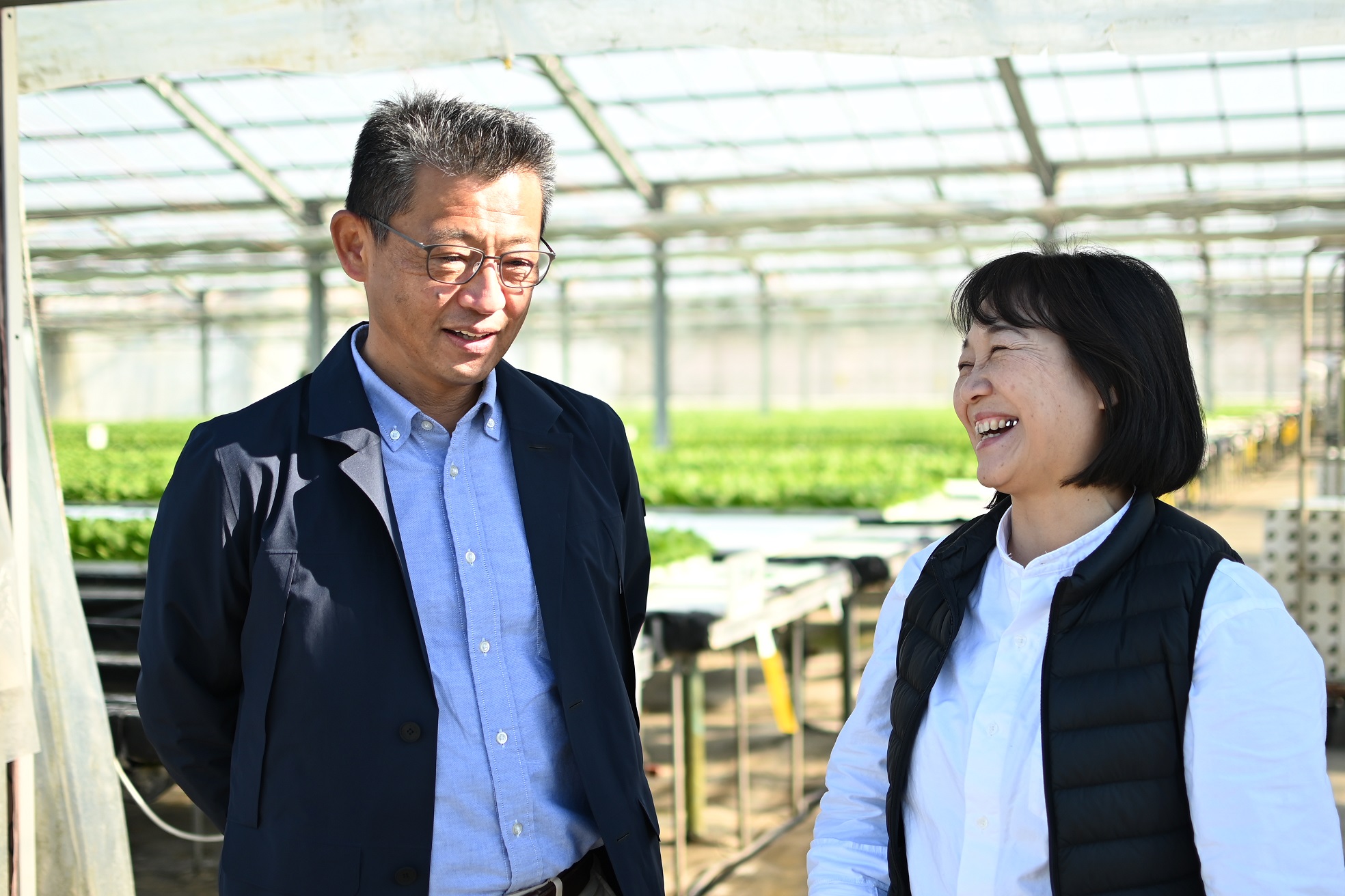 京丸園株式会社　代表取締役　鈴木厚志さん、総務取締役　鈴木緑さん