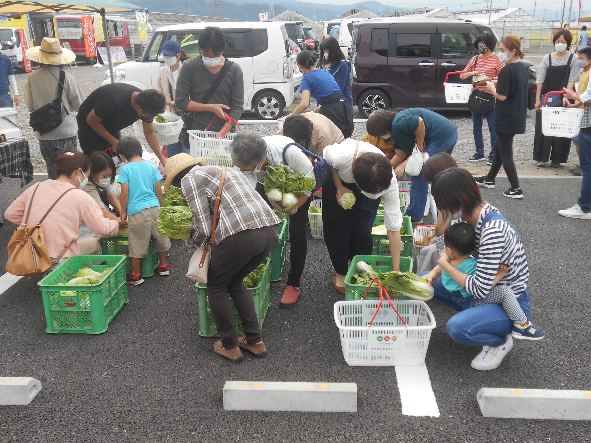 はじかれ野菜販売会　伊豆の国市で開催　地元産の魅力　多くの人に